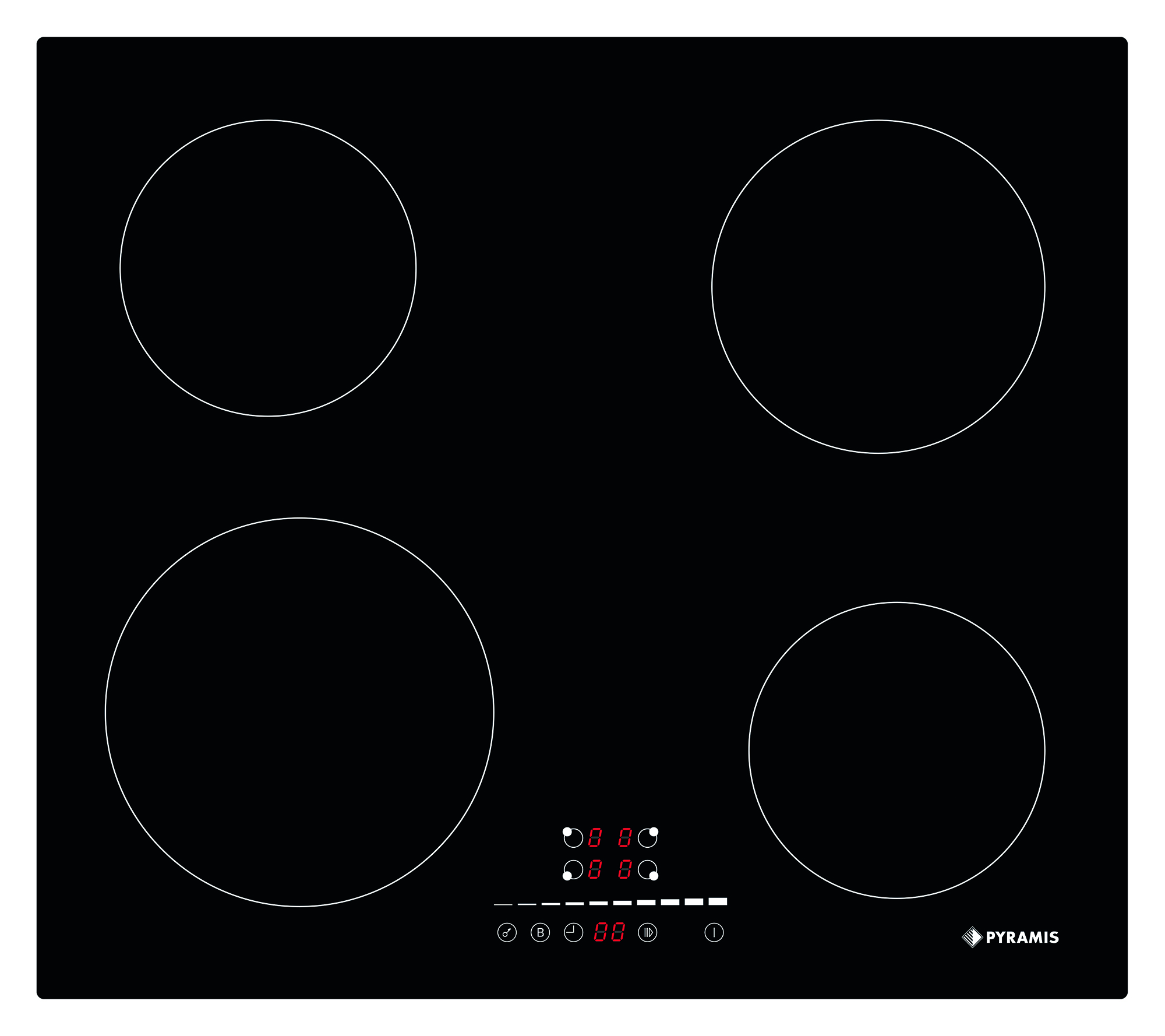 Plita inductie Pyramis 58IN 4011 Touch Black Glass