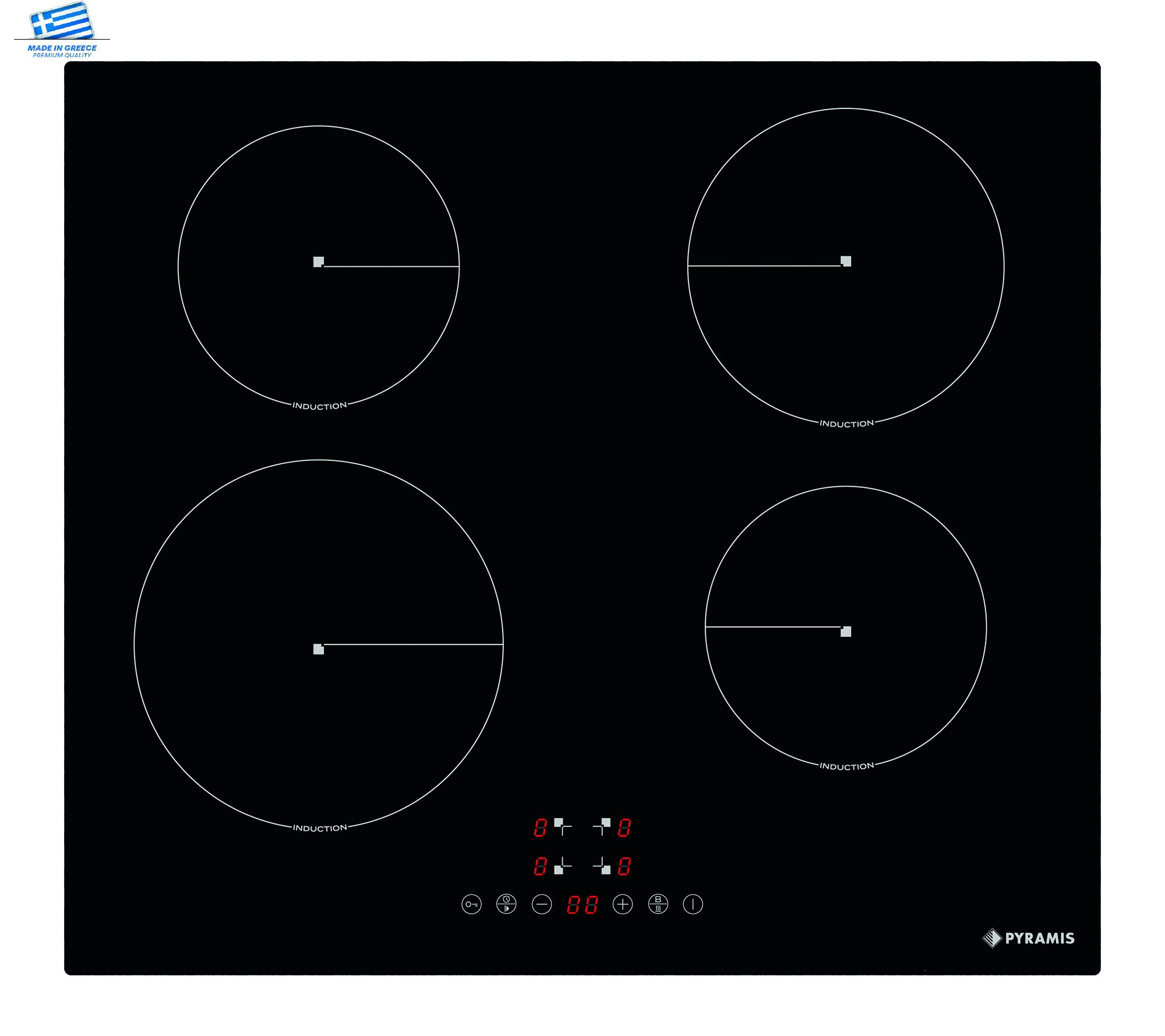 Plita inductie Pyramis PHI62430FMB Touch Control Black