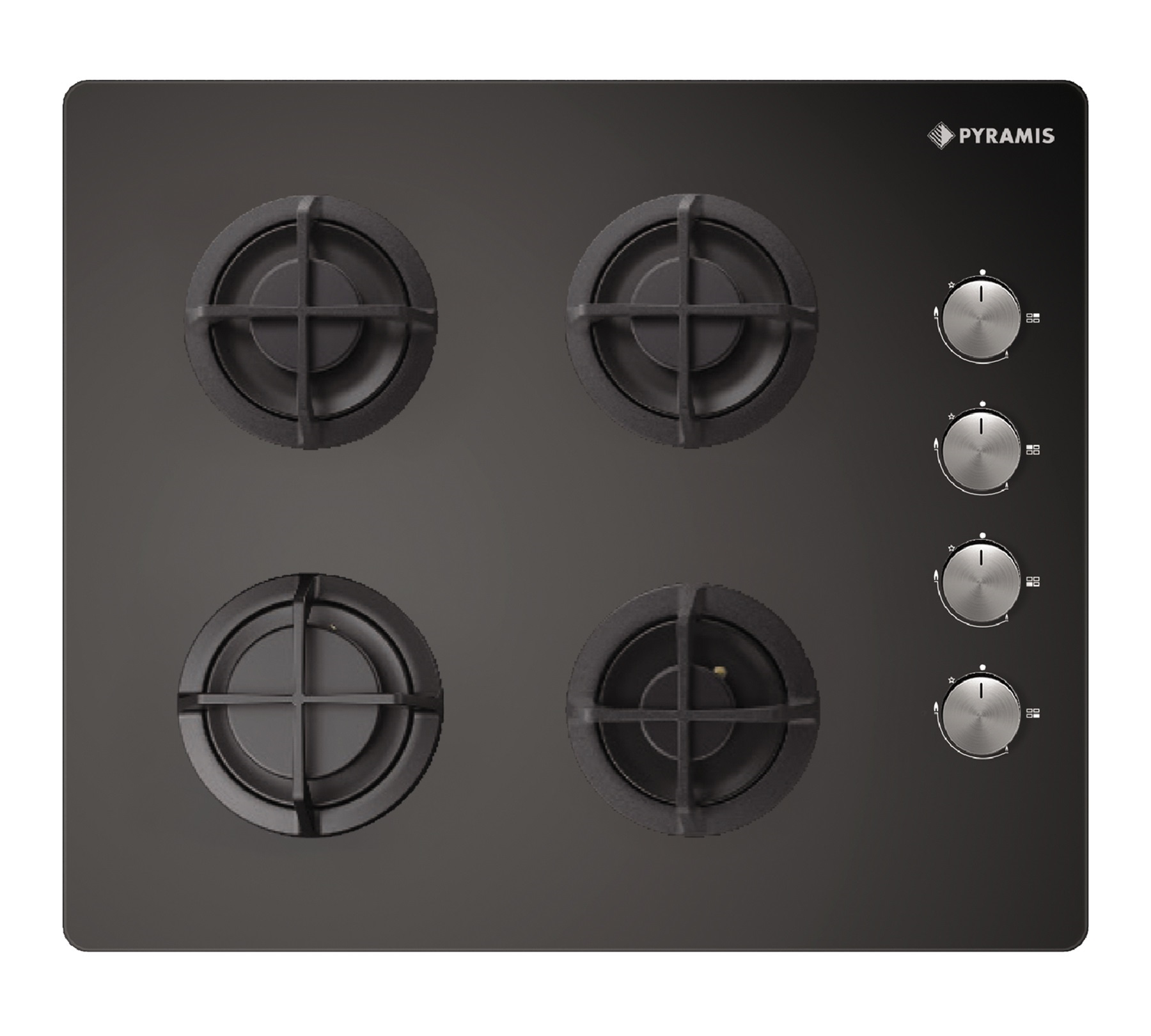 Plita gaz Pyramis 5343.02 Black Glass