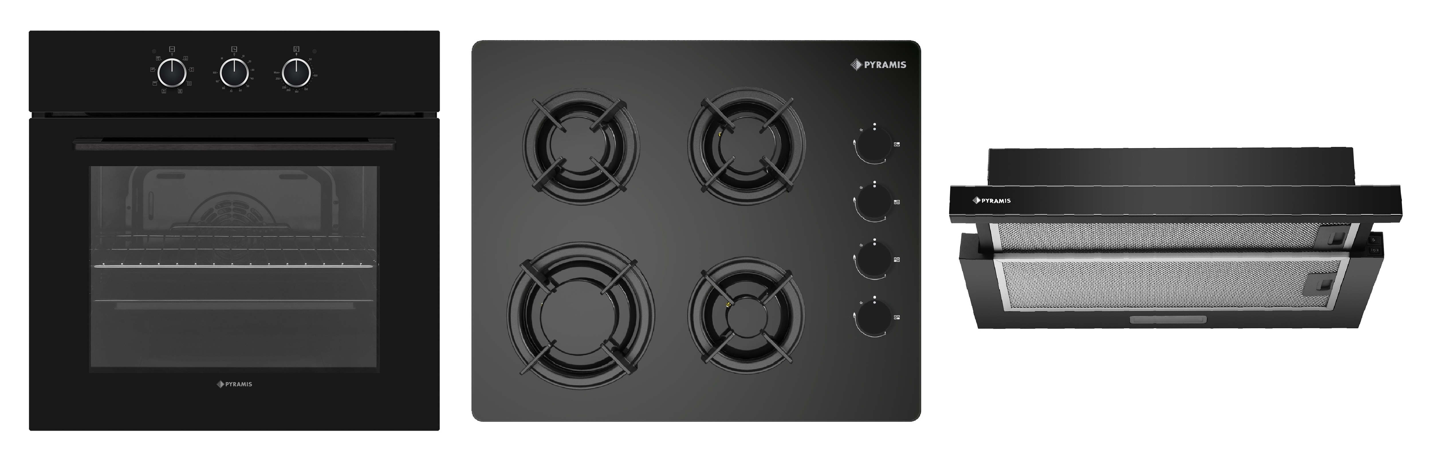 Set Pyramis 17P Black