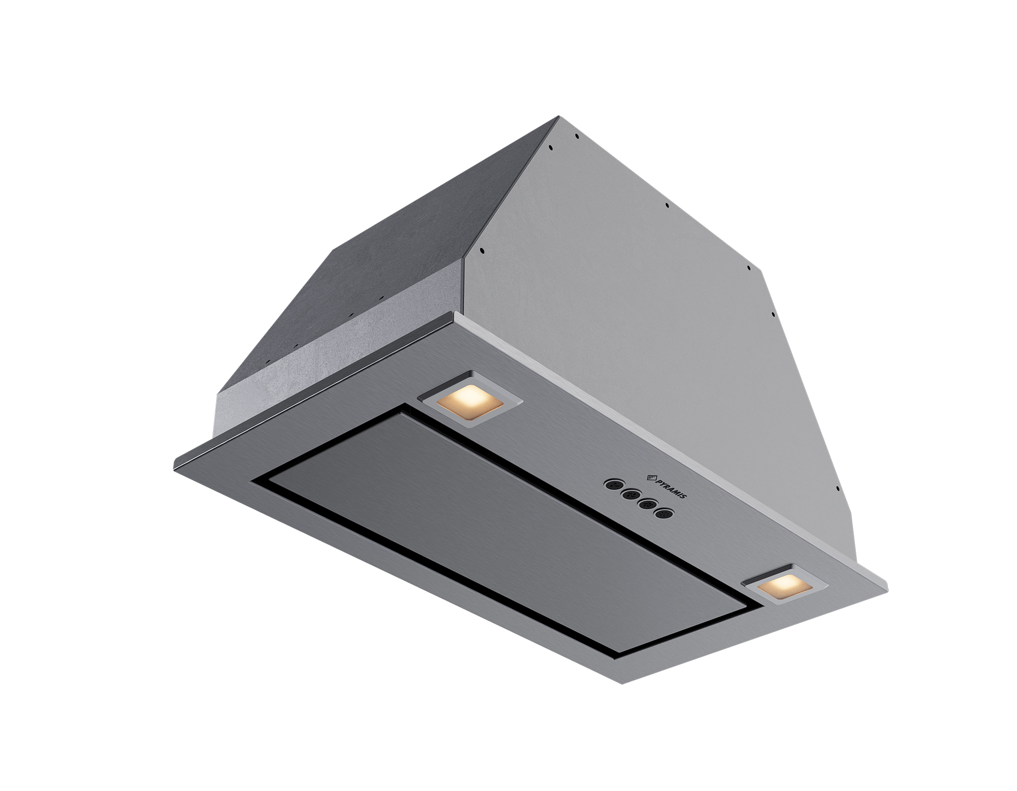 Hota total incorporabila Pyramis Turbo ERN 52cm Inox