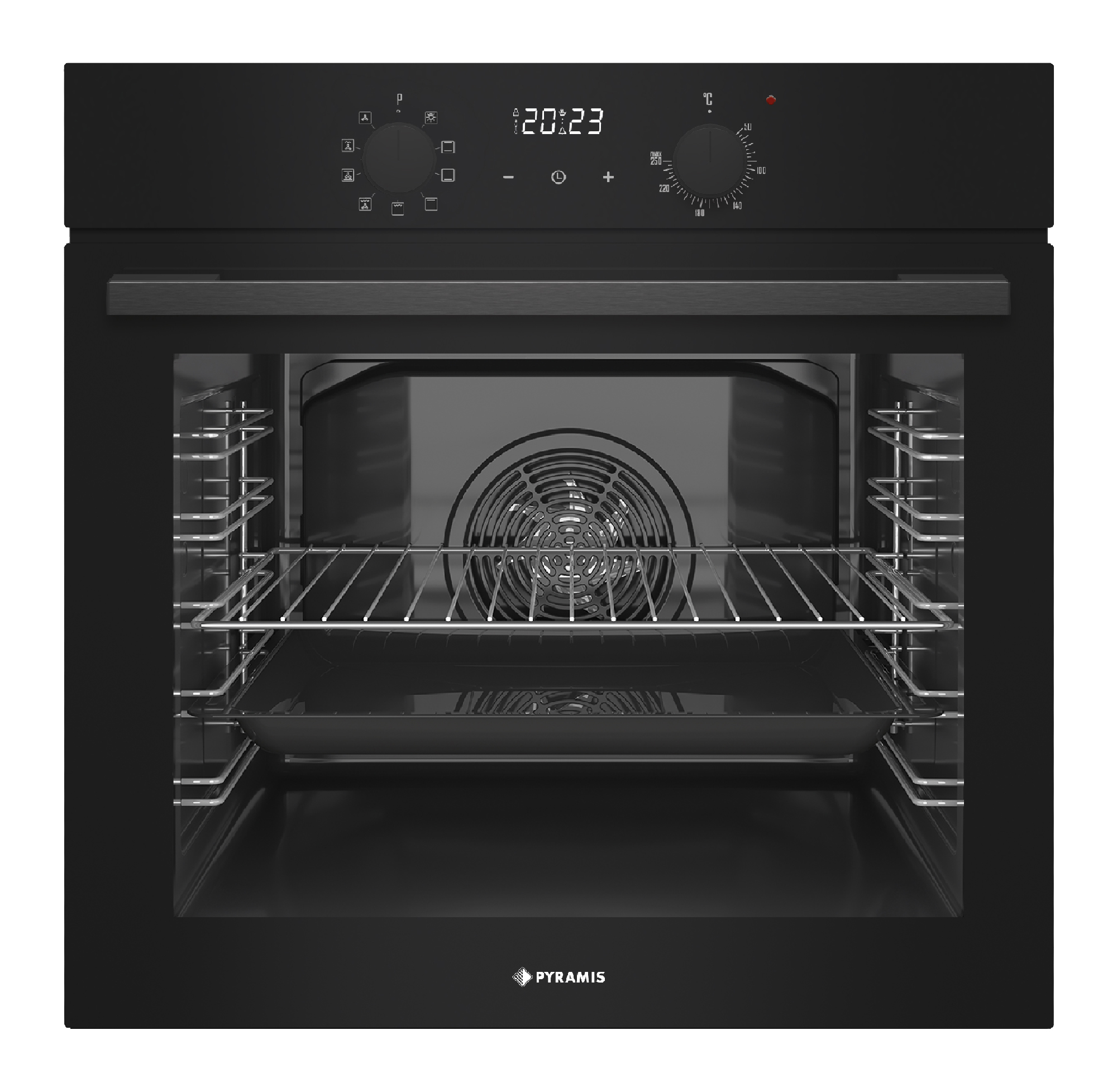Cuptor electric Pyramis 60IN 4020 ND Black 3Glass