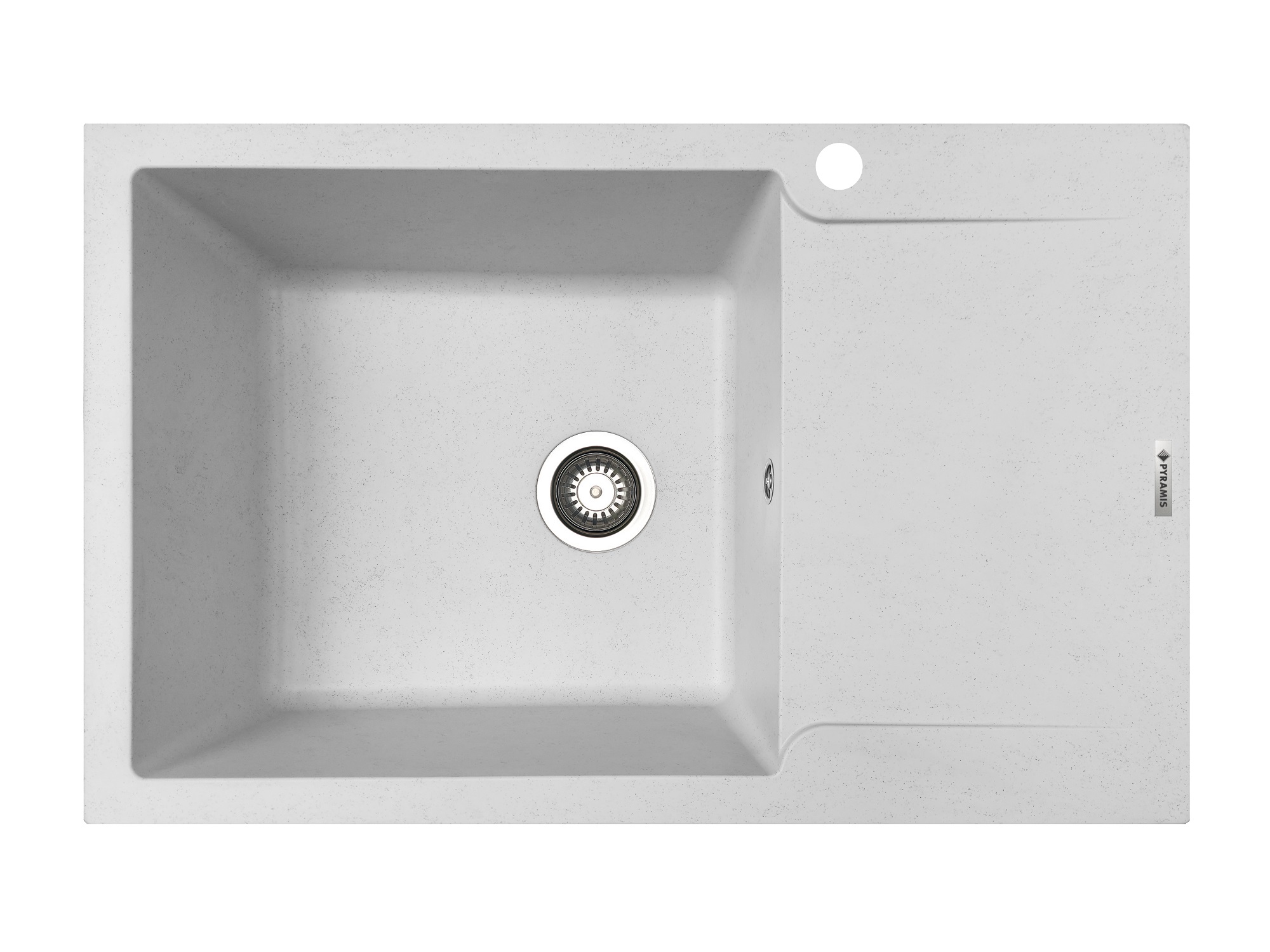Chiuveta soft compozit Pyramis MAGNIFICA Durothek 1B1D ST White