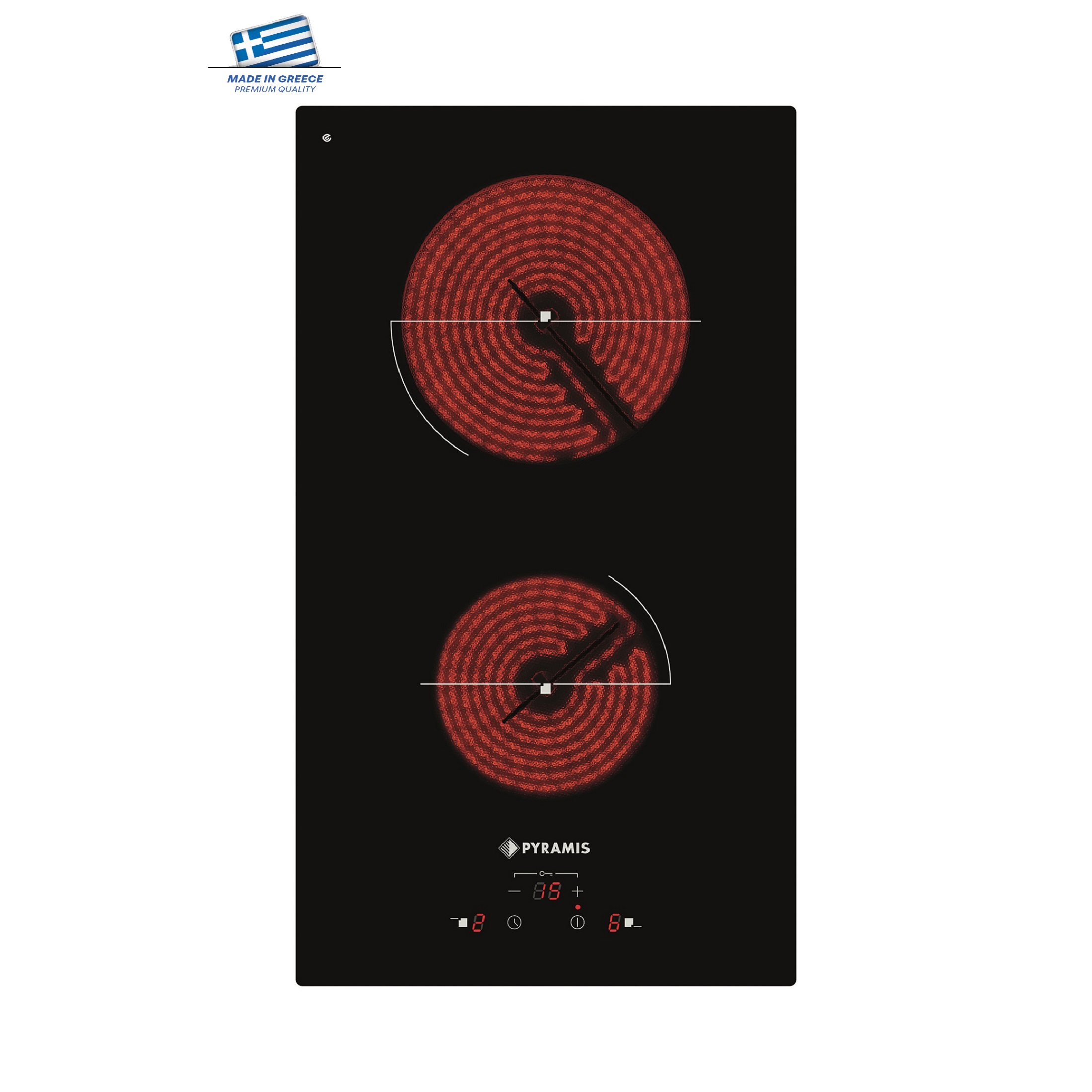 Plita electrica Pyramis PHC31210FMB Black Glass